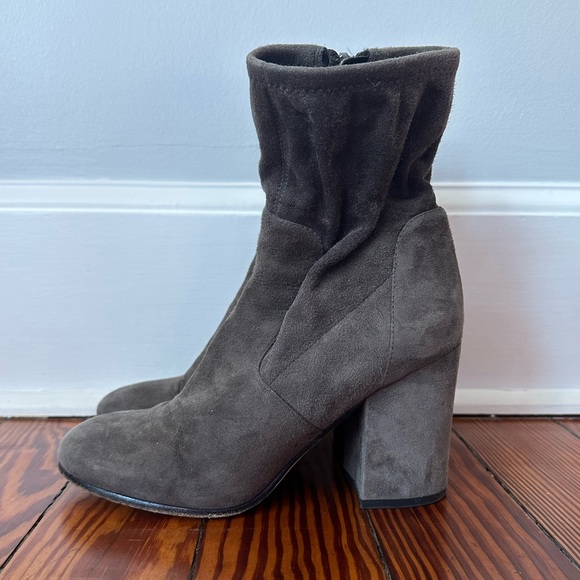 VIA SPIGA GRAY SUEDE BOOTIES - Picture 1 of 4